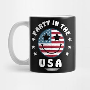 Party In The Usa 4Th Of July Preppy Smile Shirts Men Women Mug